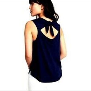 Old Navy black back-tie tank